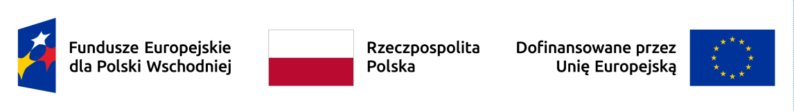 Fundusze Europejskie dla Polski Wschodniej - Rzeczpospolita Polska - Dofinansowane przez Unię Europejską